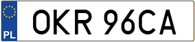 Trailer License Plate